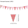 Pennant 12PCS-Strawberry Plaid