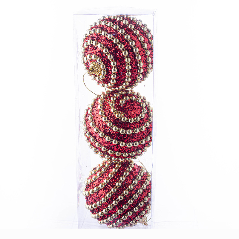 8m3 Rojo Dorado BOLA DE Navidad decoración de Navidad suministros centro comercial hogar árbol de Navidad colgante bola colgante