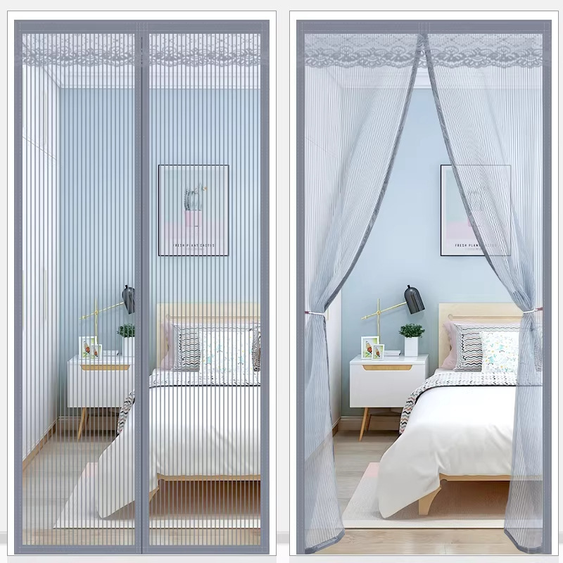 No-Drill Mosquito Net Door Curtain for Bedroom, Insect-Proof Magnetic Encrypted Household Screen Door, Screen Window, Self-Adhesive Ventilation Type No-Drill Mosquito Net Door Curtain for Bedroom, Insect-Proof Magnetic Encrypted Household Screen Door, Screen Window, Self-Adhesive Ventilation Type