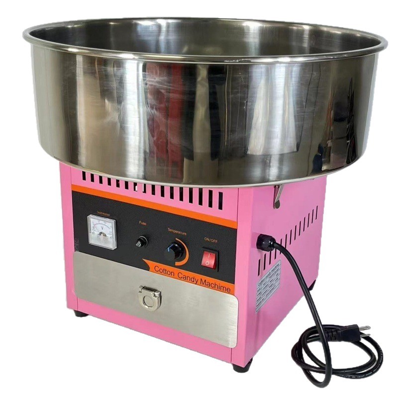 Máquina de Algodón de Azúcar Eléctrica Completa, Móvil, Colorida, Automática, para Uso Comercial.