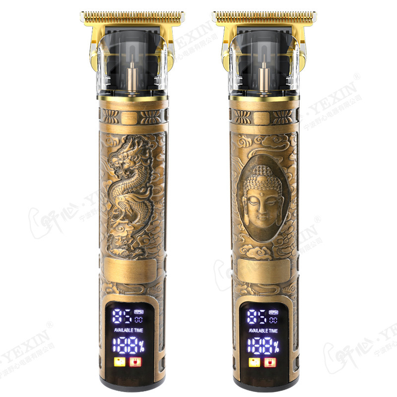 レトロ理髪器電気剃髪散髪専用オイルヘッド電気クリッパー光頭神器源メーカークロスボーダー|undefined