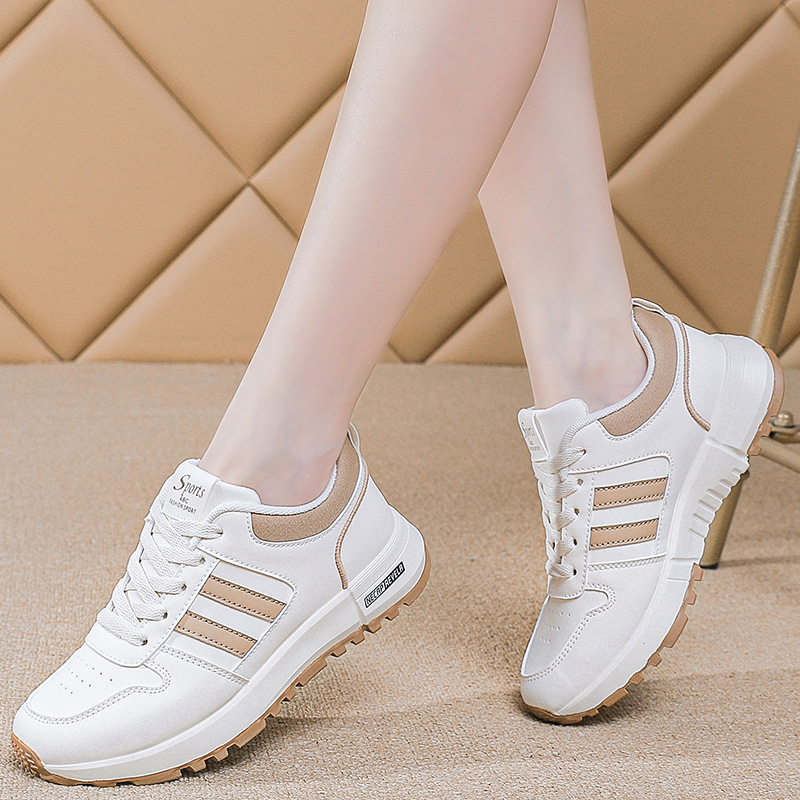 2026 Spring New Women's Casual Breathable Lightweight Versatile Height-Increasing Thick-Soled Sports Running Shoes 5115