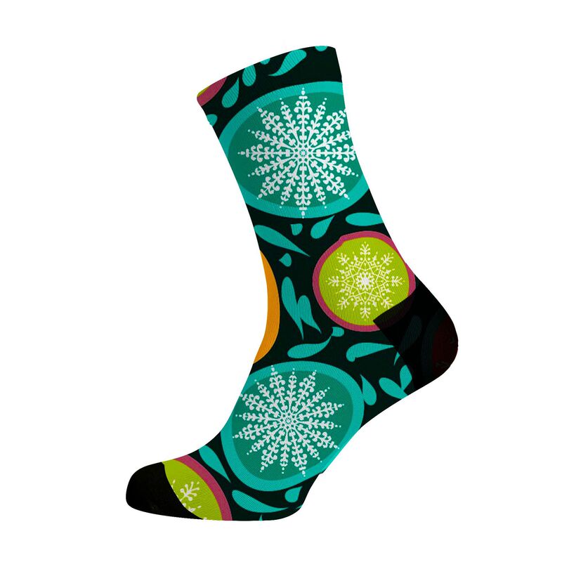 2025 New 360 Seamless Digital Printed Socks Men's Straight Casual Gift Creative Christmas Fashion All-Match