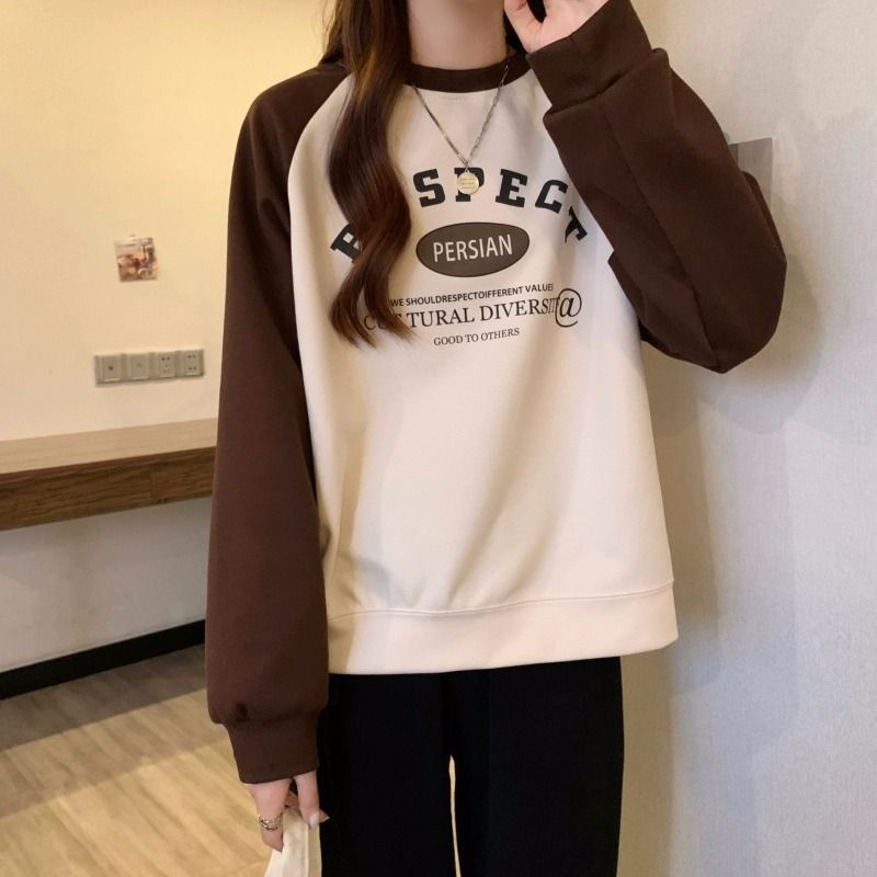 早秋の衛衣女春秋の薄いタイプはゆったりとしたデザイン感があります。|undefined
