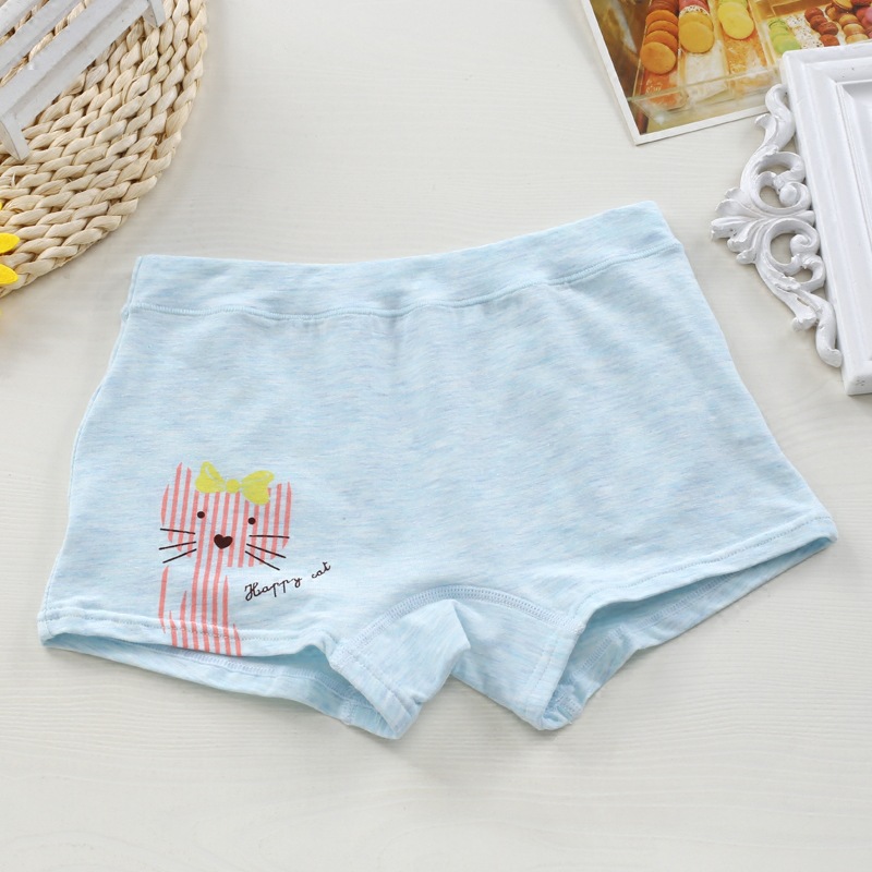 厂家批发日系女士内裤女学生韩版中腰少女平角裤 可爱大码四角裤
