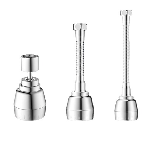 Kitchen faucet extension extender rotating anti-splash head kitchen household shower three-speed supercharged universal head nozzle