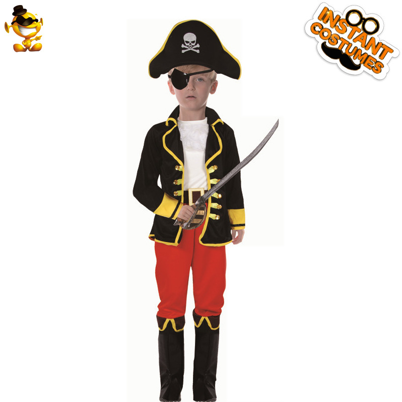 Niños pirata Cosplay traje de Halloween niño pirata Cosplay traje de pirata de los niños
