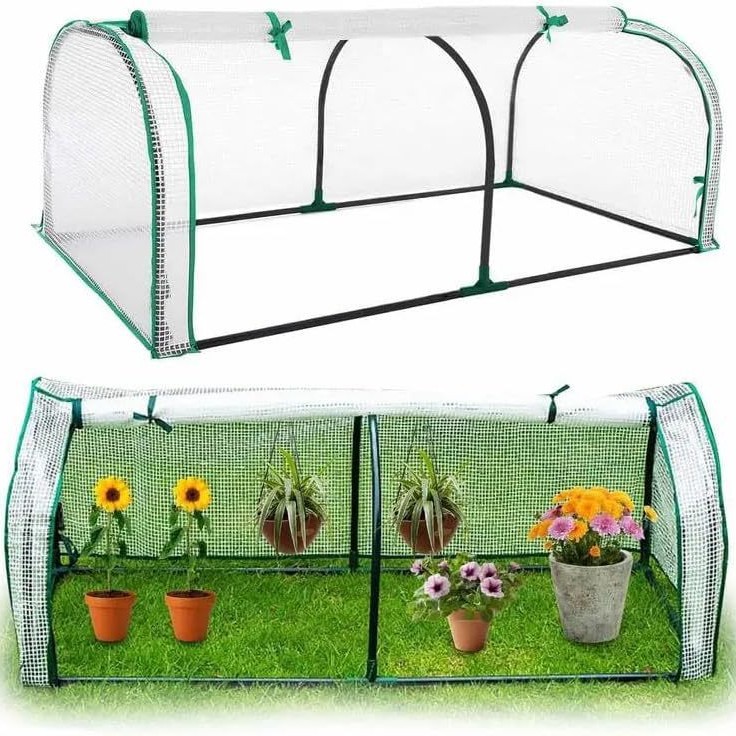 Produit transfrontalier le plus vendu : Nouvelle serre d'hiver pour plantes de jardin avec ouverture zippée, pour semis de légumes_voghion.com
