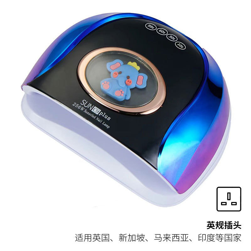 256w luz de manicura de alta potencia LED inteligente manicura luz de horno UV manicura luz de horno encantadora muñeca luz de fototerapia transfronteriza