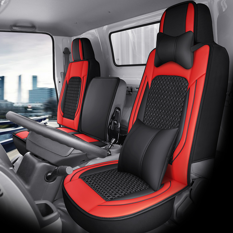 Seat cushion, seat cover – Universal Cushion Ice Silk - driver-and-passenger-deluxe-red