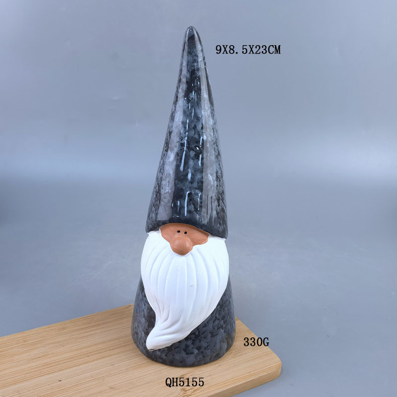 Decoraciones navideñas transfronterizas candelabres de duendes cerámicas luminosas escritorio viejo muñeco de nieve alce decoración de escritorio regalo