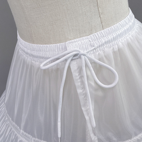 Six-steel bustle plus oversized petticoat wedding dress lined with fishbone steel ring puffy own factory with beautiful quality and good price