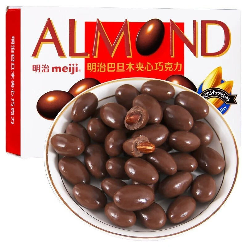 Премиальная коробка сладостей Meiji Meiji Almond Sandwich Chocolate Macadamia Nut Batan Wood для девушки/подарок