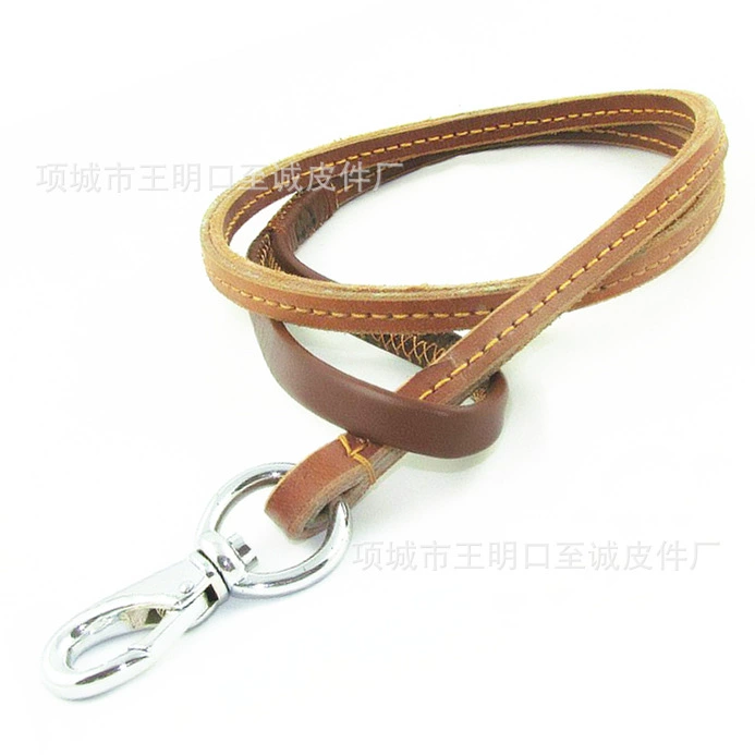 Прямые поставки с фабрики из натуральной кожи 8-прядный тяговый трос для собак шнурок для домашних животных, ремешок для крышки рта