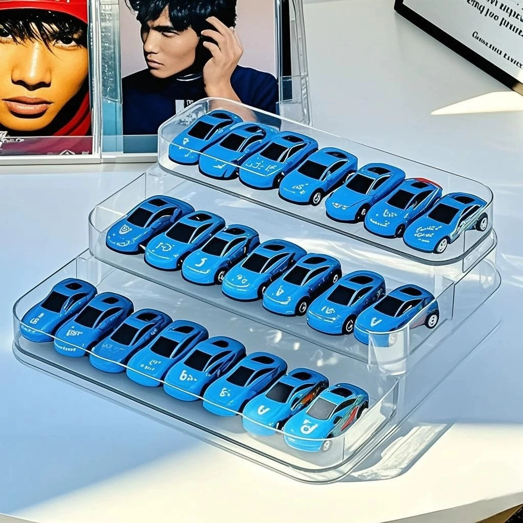 Аcrylic multilayer Hot Wheels, металлическая игрушечная машина, ящик для хранения, подставка, масштаб 1:64