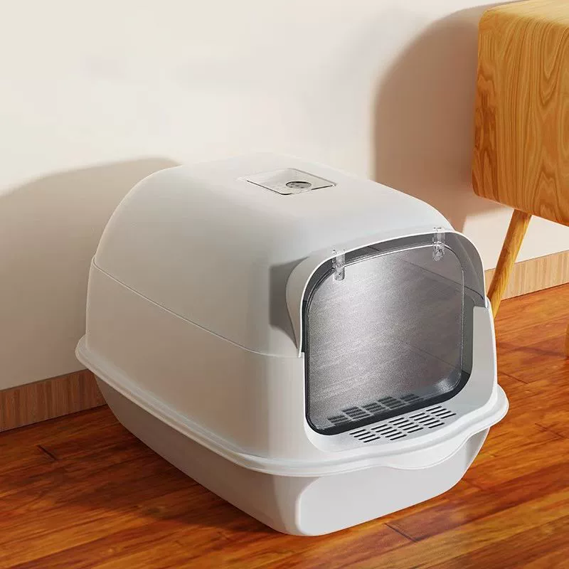 Горшок для кошачьих песков полностью полузакрытый ящик большого размера