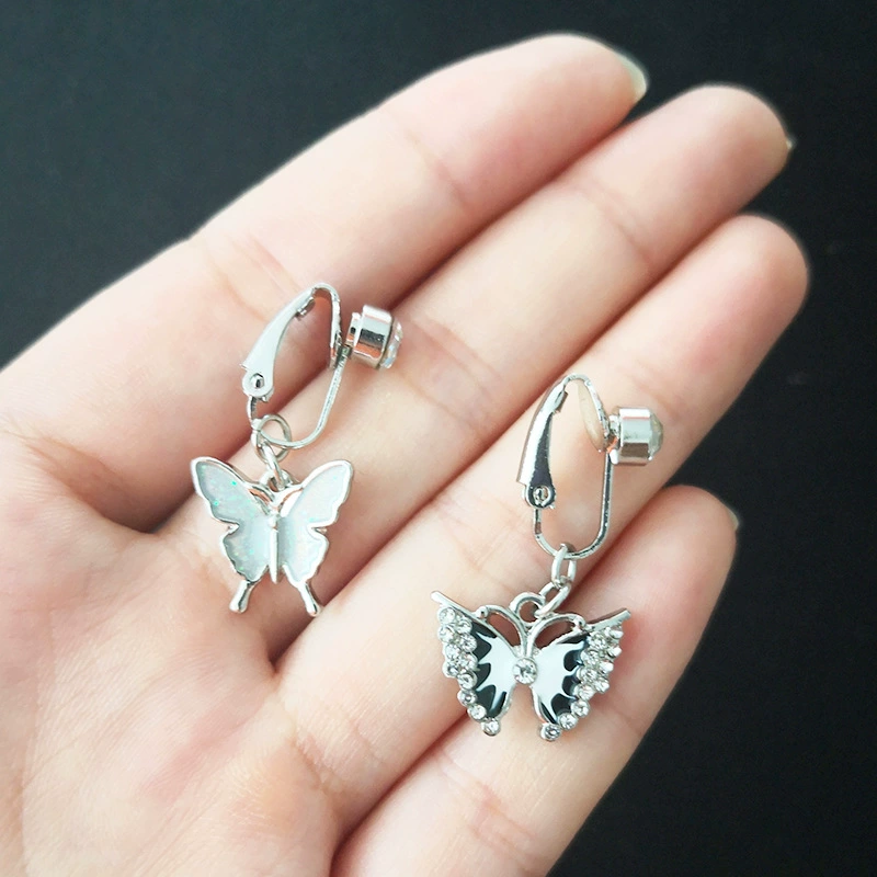 Gabe European Beauty Butterfly Heart Cross -Pass Pass Выполнение Поддельный пупок Earrotchoa без крыльца Порч Порч Украшения