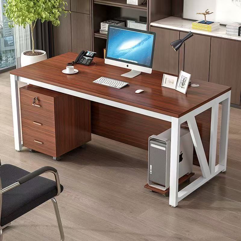 Modern Minimalist Office Manager's Desk, Computer Desk, Single-Person Workstation, Employee Computer Desk