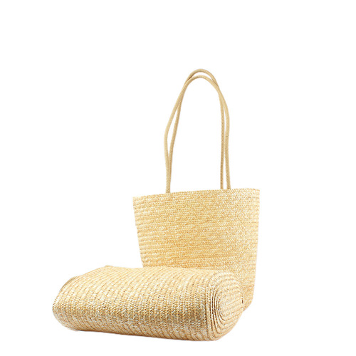 2024 Summer Bag New Manufacturer One Piece Straw Bag Women's Bag Shoulder Bag Large Capacity Woven Bag Beach Bag