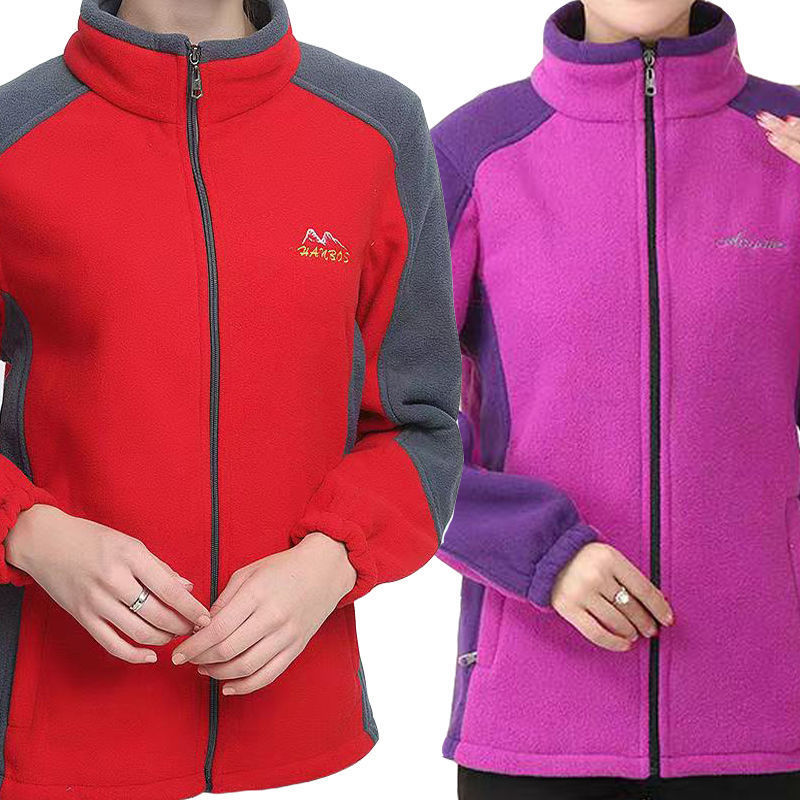 중년 및 노인을위한 양면 벨벳 양털 스웨터 중년 엄마를위한 양면 양털 코트 가을과 겨울 따뜻한 스웨터 캐주얼 플러스 사이즈