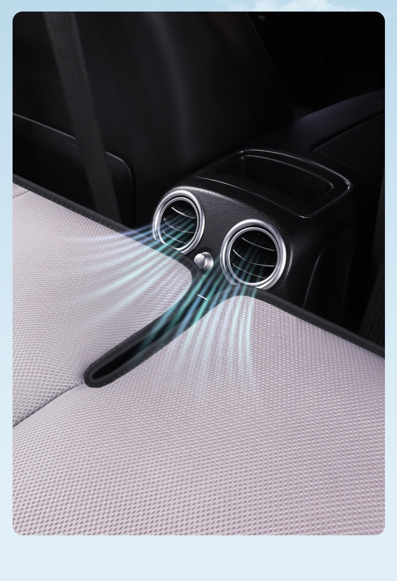 Car Rear Seat Single-Sided Ice Silk Sleeping Mat, Foldable Car Mat, Universal for Sedans, No Inflation Needed, Car Travel Bed