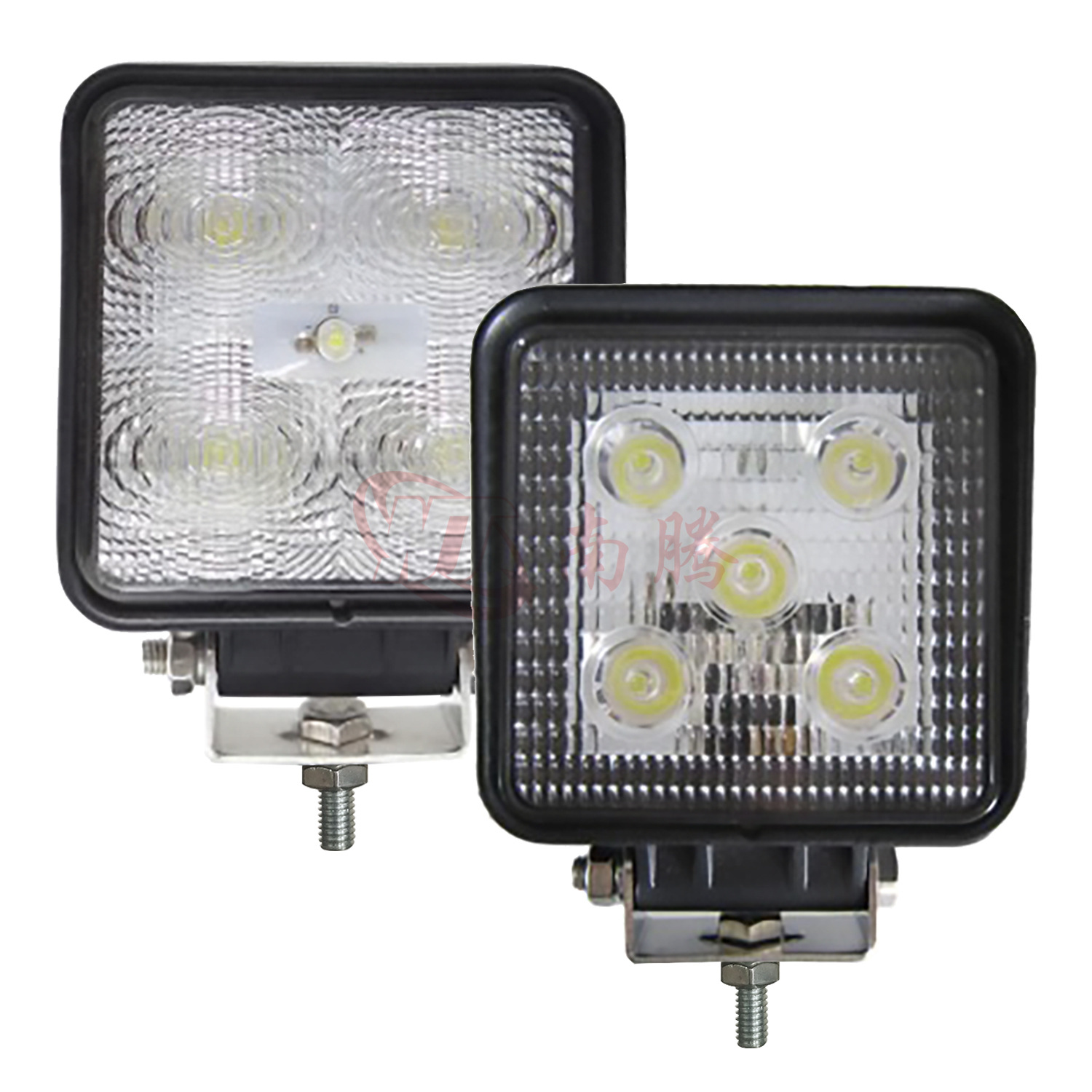Luz de trabajo LED cuadrada de 4 pulgadas y 15W, foco para coche, luz para vehículos todoterreno, reflector ultrabrillante de 15W 35W.