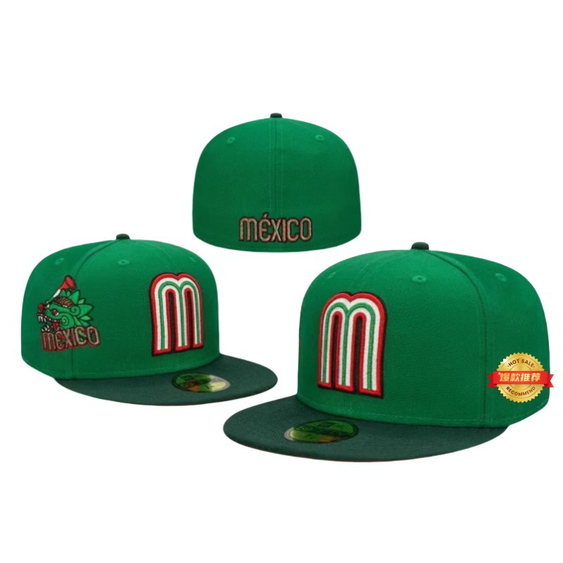 Suministro directo de fábrica Equipo nacional mexicano Bordado de viento logotipo de coche gorra de béisbol letra mMéxico estilo mexicano