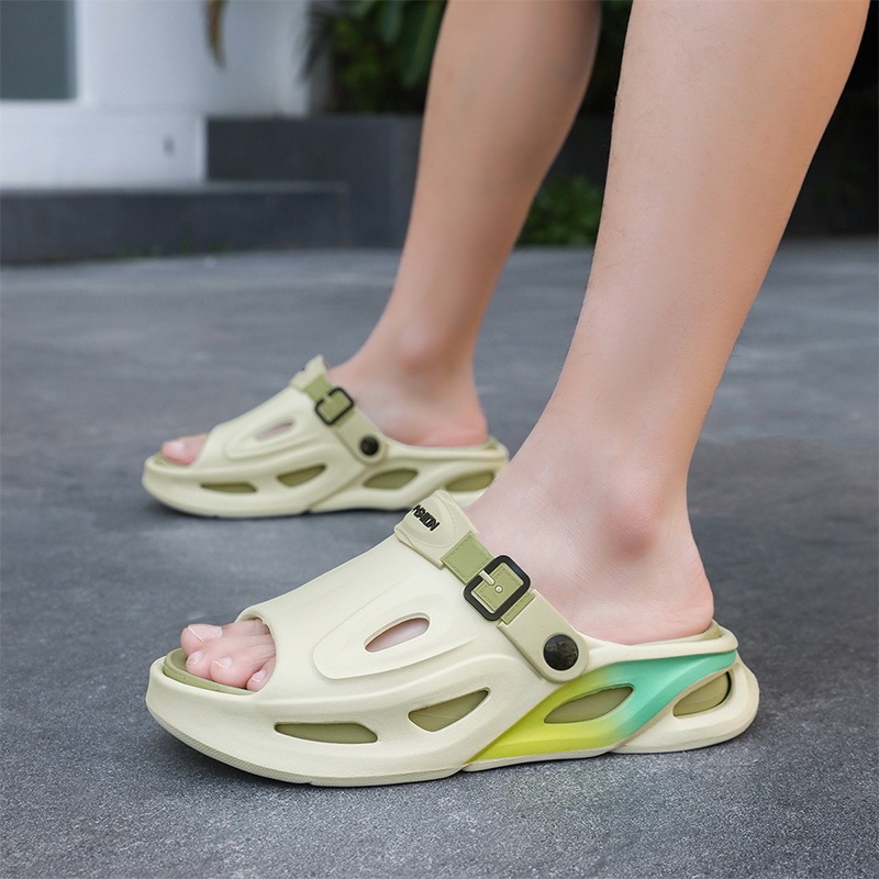 Summer Men's Eva Slip-Ons with a Sense of Stepping on Shit, Cross-Border Large Size Trendyy Thick-Soled Sandals for Casual Beach Shoes for Men Summer Men's Eva Slip-Ons with a Sense of Stepping on Shit, Cross-Border Large Size Trendyy Thick-Soled Sandals for Casual Beach Shoes for Men