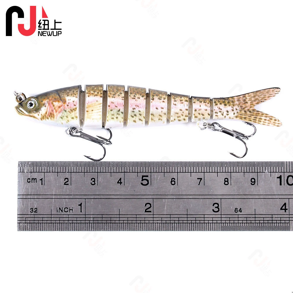 Lua fake bait set, sunk loach, simulated multi-section minnow bait, Lua bait, plastic hard bait, bionic fishing gear