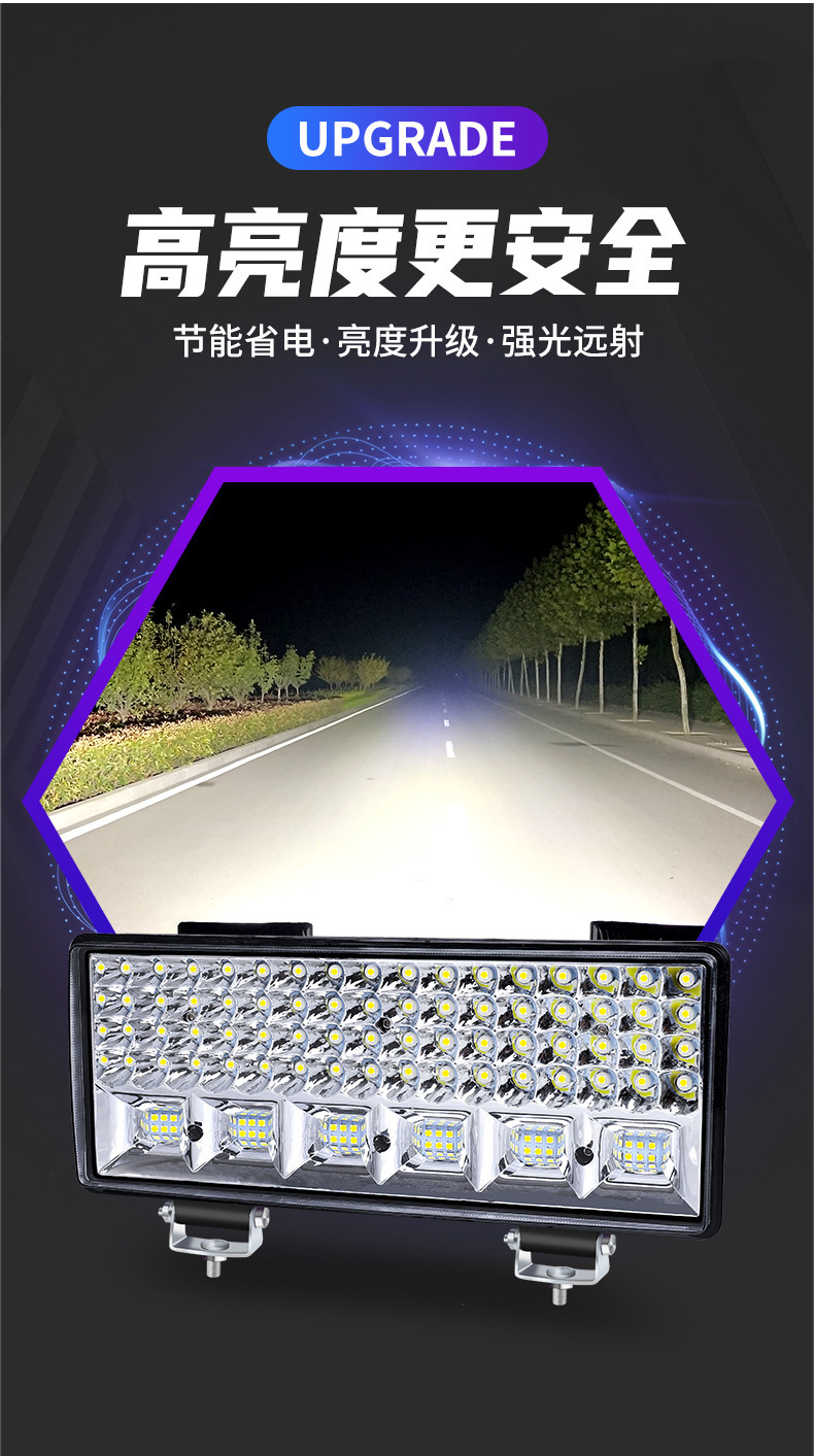 Car Led Spotlights, Ultra-Bright 12V 24V for Trucks, Excavators, Construction Vehicles, Forklifts, Modified High-Intensity Headlights, and Strong Backup Lights