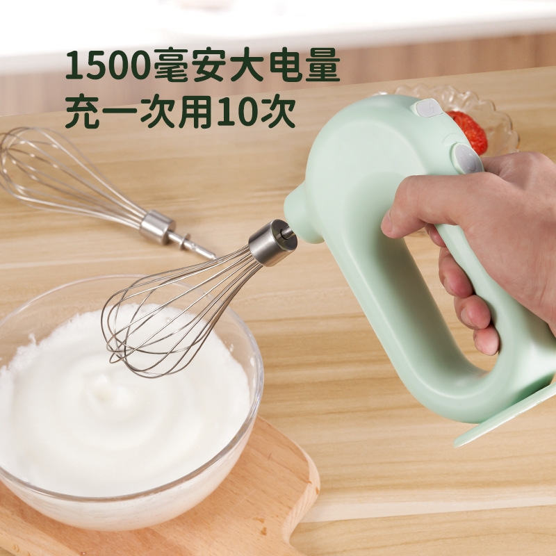 Good Lady Electric Egg Beater Household Baking Tools Mini Handheld New Model Whipped Cream Maker Cake Mixer