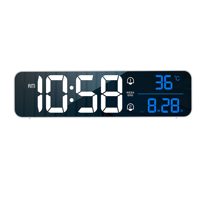 BG54 Polaris Student LED Digital Music Clock Desk Clock Hanger Dual Use Charging Smart Silent Nightstand Clock
