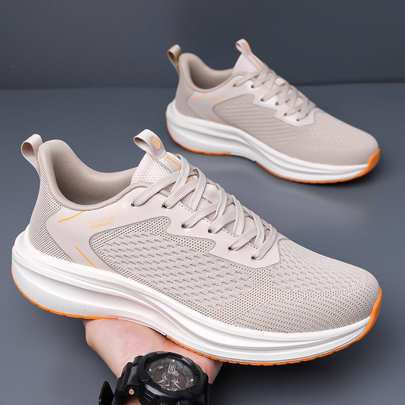 Men's sports shoes are fashionable and versatile, casual running shoes with a breathable mesh surface, non-slip and wear-resistant