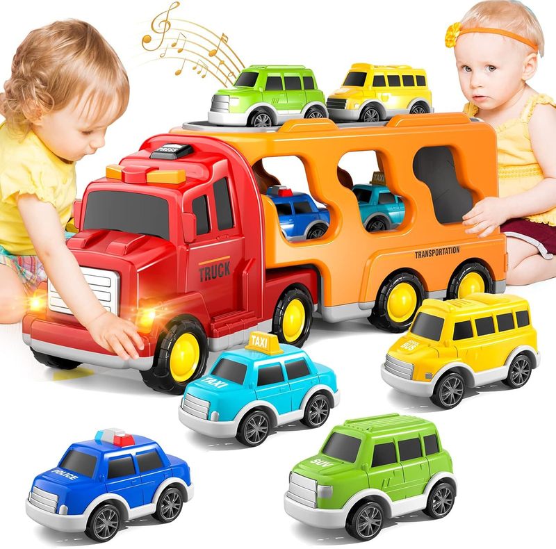 国境を越えた工事車照明音楽運搬車慣性消防車貨物箱自動車児童玩具アマゾン爆発金|undefined