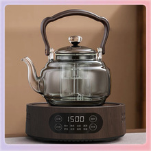 ✅星空壶耐热玻璃提梁壶抖音热款煮茶壶木盖提梁壶蒸煮一体四代壶