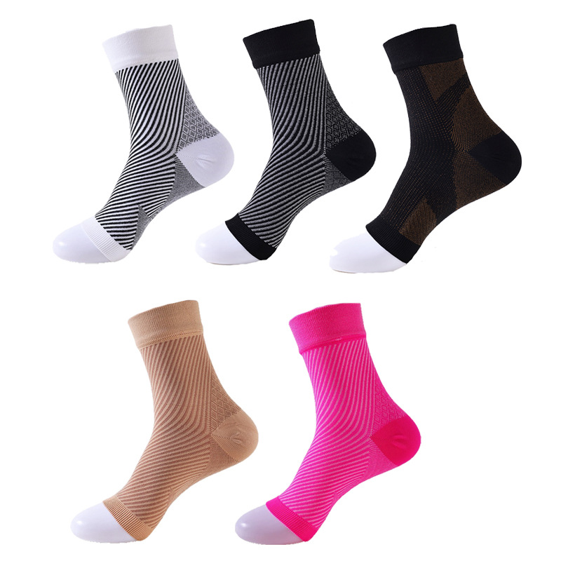 240N crossover sleeve calcetines de presión de tobillo de sarga de transporte de Amazon