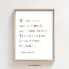 勵志牆壁藝術  辦公室牆壁藝術勵志鼓勵海報印刷品 8x10 英寸無框