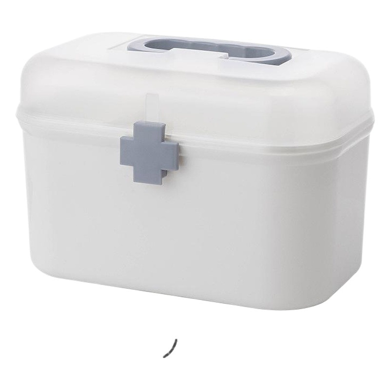 Venta directa de fábrica, caja de medicamentos de plástico transfronteriza al por mayor, caja de medicamentos de plástico portátil para el hogar al por mayor, tamaño grande