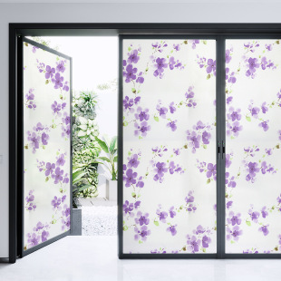 Transparent opaque self-adhesive window stickers heat insulation frosted glass film balcony bathroom shading window stickers
