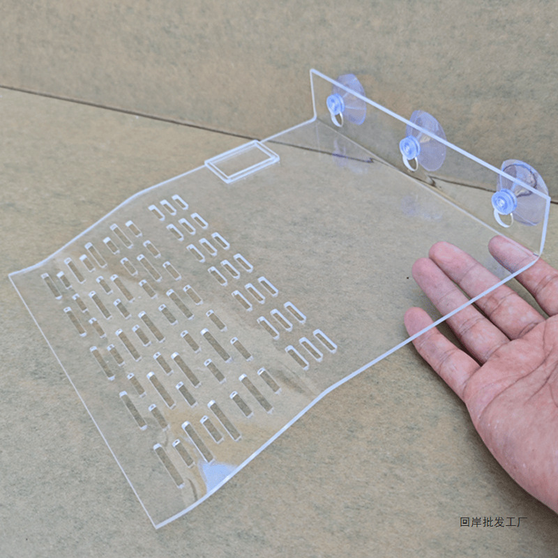 乌龟晒台爬台鱼缸龟缸爬坡亚克力吸盘高水位休息深水浮岛晒背浮台