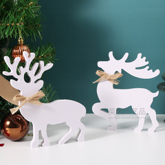 新しいクリスマス木製装飾品クリスマスヘラジカ工芸品木製装飾品お祭りの雰囲気ホームクリエイティブ装飾ギフト
