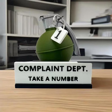 Complaint Department Grenade Desk Sign Ͷ�Vȡ̖���� �������