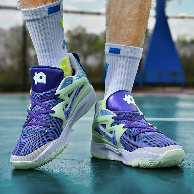 Durant Kd15 Generation Basketball Shoes for Men, Breathable, Non-Slip, Wear-Resistant, Cushioning, Student Game Boots, Practical Sports Shoes for Women