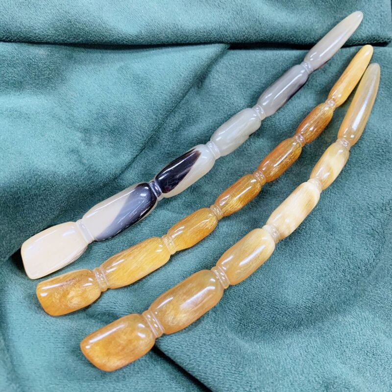 高贵羊角莲藕节发簪汉服新中式发饰日常简约百搭簪子盘发神器送礼|undefined