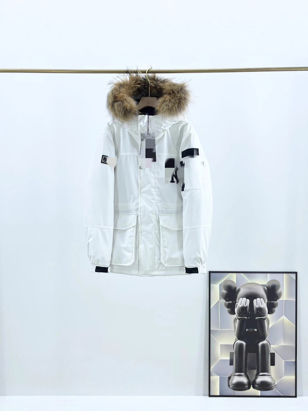 现货MLB情侣款大毛领羽绒服工装羽绒服9902批发私信|undefined