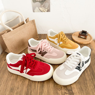 G1396 Thick-soled German Training Shoes Women's Shoes 2025 Spring New Canvas Shoes Niche Original Design Board Shoes Retro
