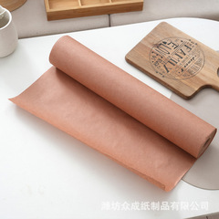 長方形の肉屋紙ログパルプレストランサンドイッチ包装紙家庭用食品グレードベーキングシリコーン紙