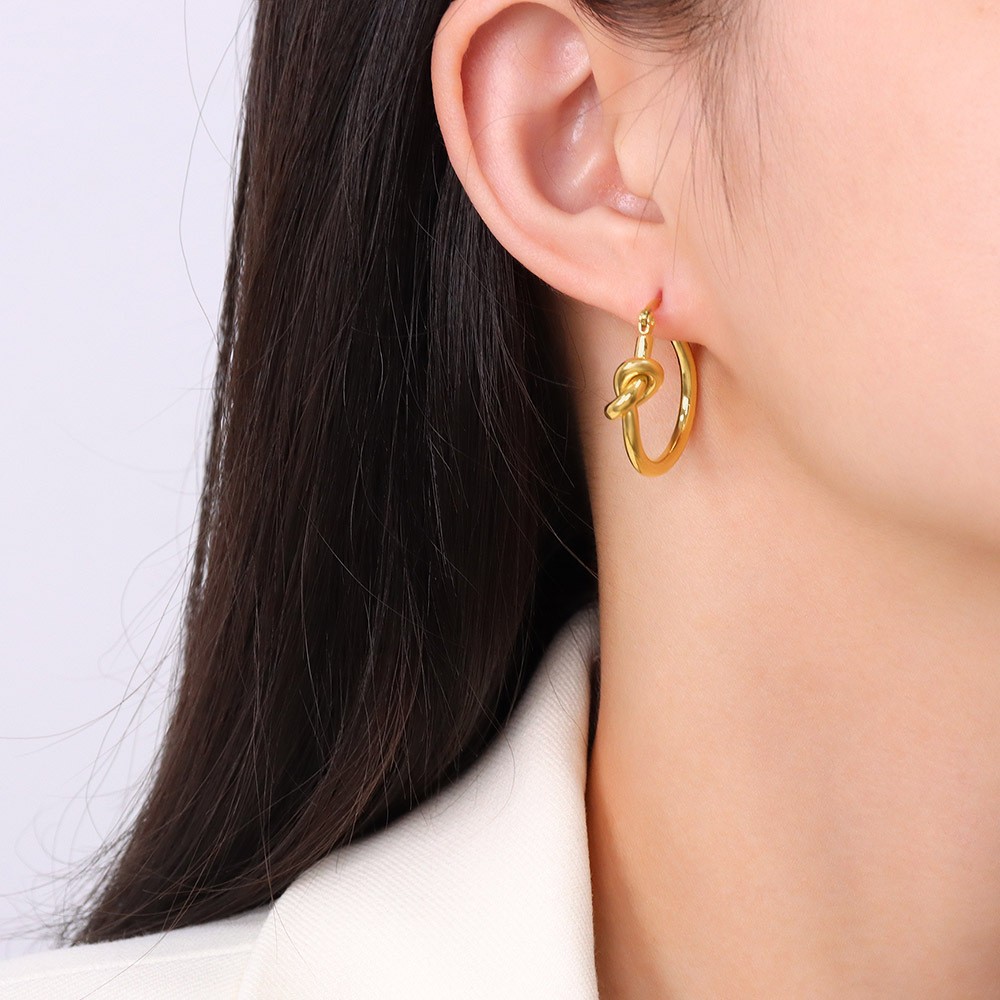 Daily Occasion Fashion Knot Copper Earrings Copper Earrings