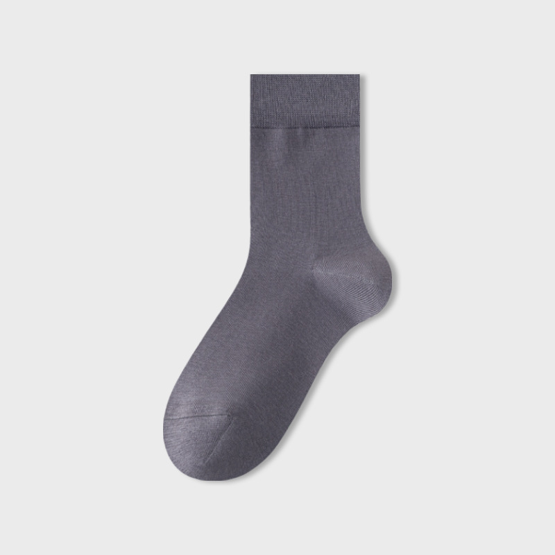 Reine Baumwollsocken Herren antibakterielle atmungsaktive mittellange Schlauchstrümpfe Herbst- und Wintersocken lässige Deodorant schweißabsorbierende Herren-Baumwollsocken_voghion.com