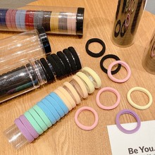 【请拍2~】简约弹力发圈桶装百搭无接口网红发绳丸子头高马尾彩色